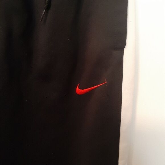 Nike Pants Medium Adult Black Dri Fit Athletic Straight Leg Swoosh Mens M - Picture 3 of 9